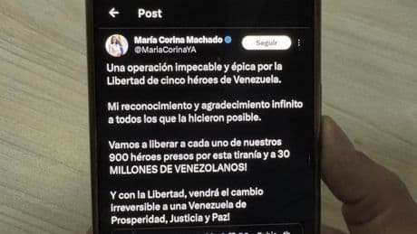EE.UU. “rescata” a cinco opositores venezolanos refugiados desde hace más de un año en la embajada argentina en Caracas