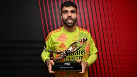 Arsenal: David Raya sets target to join exclusive club after retaining Premier League Golden Glove award