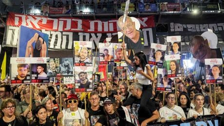 Huelga general en Israel para exigir la vuelta de los rehenes