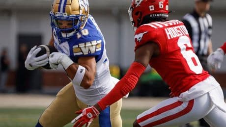 Winnipeg Blue Bombers’ Nic Demski, CFL’s top offensive player for Week Two