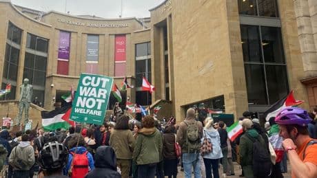 Anti-war protestors gather after US bombs Iranian nuclear sites