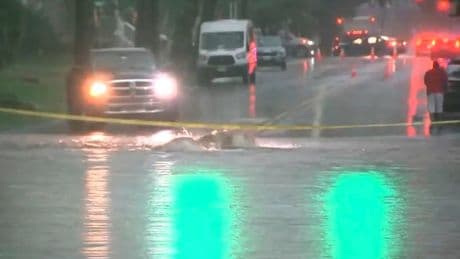 Two women dead after torrential rain floods New Jersey and parts of New York subway