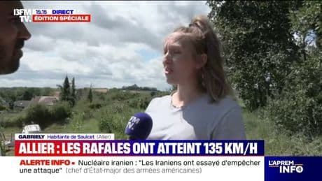 Orages: cette habitante de l'Allier a vu un bout de sa toiture s'envoler