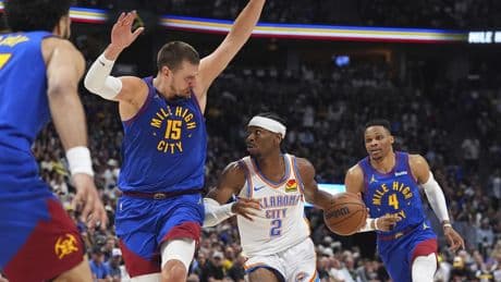 Denver sobrevive a una noche desastrosa de Jokic y acorrala a Oklahoma