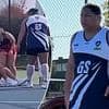 Two trans netball players are BANNED from their league after startling new video surfaced of one flattening an opponent