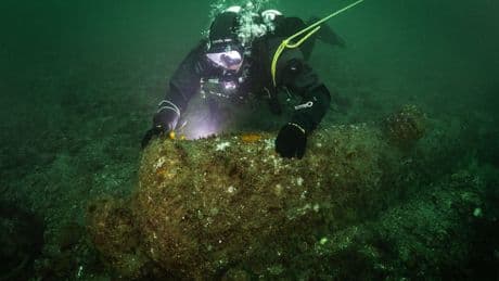 Taucher finden englische Kanonen vor Helgoland