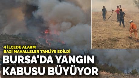 Bursa'da yangın kabusu büyüyor! 4 ilçede alarm, bazı mahalleler tahliye edildi