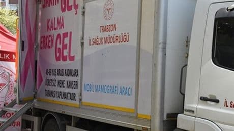 Trabzon'da mobil mamografi aracında geçen yıl 270 kadının kanser riski taşıdığı belirlendi