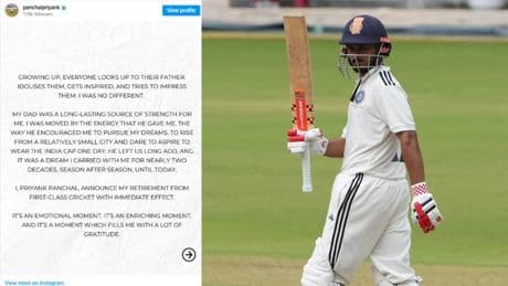 Breaking News: Indian cricketer who scored 14000 runs suddenly announces retirement, a big blow to Gujarat cricket