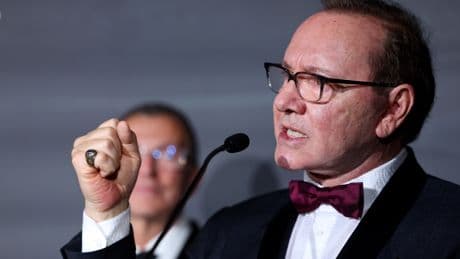 'Nice to be back,' Kevin Spacey says, accepting achievement award in Cannes