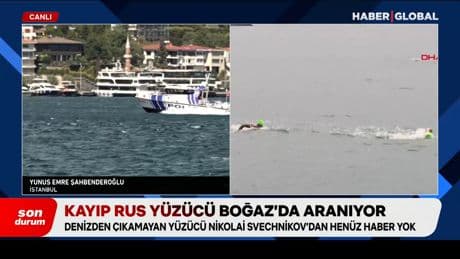 İstanbul Boğazı'nda kaybolan Rus yüzücüyü arama çalışmaları sürüyor