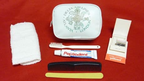 How Delta amenity kits changed across the decades, from shoehorns to spa-grade toiletries