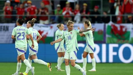 Wales on the brink of Women’s Euro 2025 exit despite landmark goal