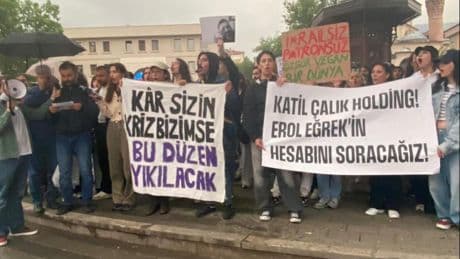 İşçi Erol Eğrek’in öldürülmesi Bursa'da protesto edildi: Yağmanız, cinayetiniz, küfrünüz yanınıza kalmayacak