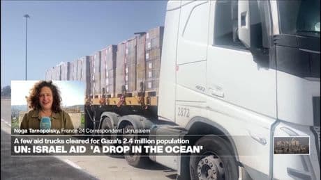 Israel aid to Gaza is a 'drop in the ocean', UN says