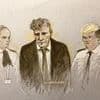 Emotional ex-Royal Marine commando, 53, shakes his head as court hears he 'used car as a weapon to deliberately mow down' 79 football fans
