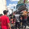 10 killed in Philippines after passenger bus slams into vehicles at a toll booth