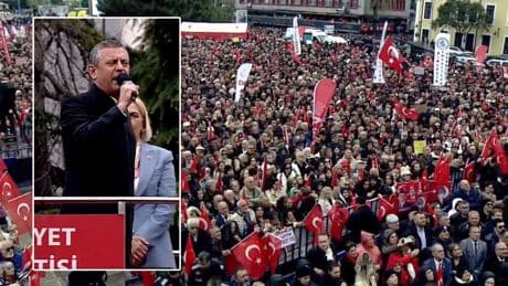 Özgür Özel'den Samsun mitinginde açıklamalar: Millet sandık istiyor