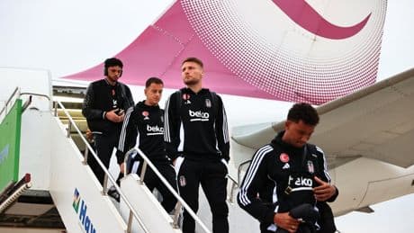 Beşiktaş kafilesi Alanya'ya geldi