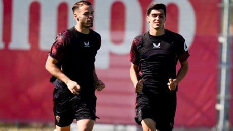 Seis bajas en el primer entrenamiento del Sevilla antes de recibir al Madrid