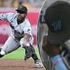 Heartbreaking moment Miami Marlins rookie bursts into tears on the field before leaving game early