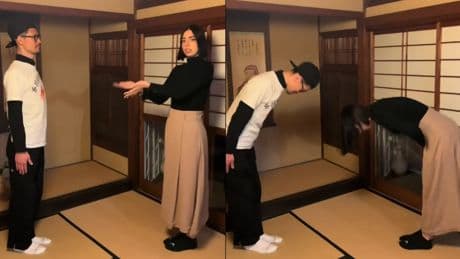 Una joven enseña los protocolos de saludo en Japón y genera un debate en redes: &quot;¿Y si hay confianza?&quot;