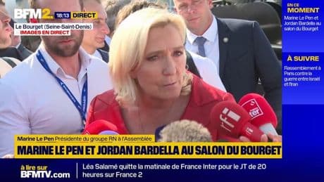 Industrie de la défense: Marine Le Pen dénonce les "conséquences" de la politique d'Emmanuel Macron