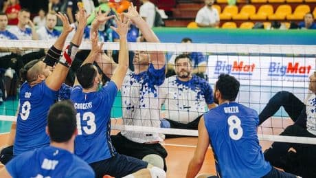 La nazionale maschile di sitting in raduno a Formia