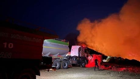 Balıkesir'deki orman yangını sürüyor