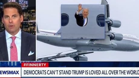 Newsmax host defends Qatar’s gift to Trump then admits he’d ‘definitely criticize’ Biden for the same thing