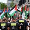 Wegen verbotener Parolen: Polizei löst spontane Palästina-Kundgebung vor Bundeskanzleramt auf