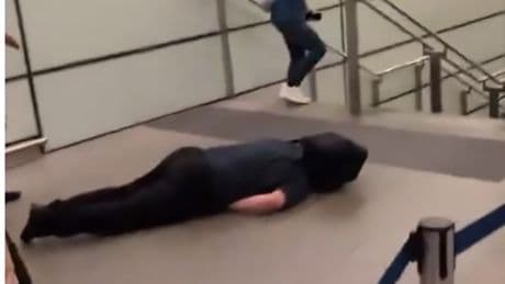Cops issue update on Tommy Robinson ‘assault victim’ probe as he hunkers down abroad after St Pancras video
