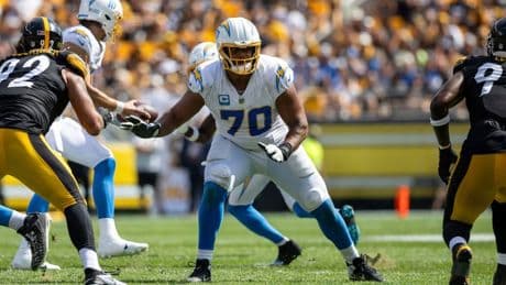 Los Angeles Chargers Keeping An Eye Out For Tackle Rashawn Slater