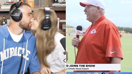 Chiefs coach Andy Reid stays tight-lipped as Travis Kelce and Taylor Swift engagement rumors continue to swirl