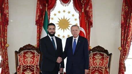 Son dakika: Başkan Erdoğan Dolmabahçe'de Şara ile bir araya geldi