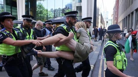 Propalästinensische Proteste: Polizei nimmt Mitglieder von Palestine Action in Großbritannien fest