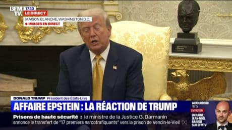 Affaire Epstein: "C'est une chasse aux sorcières", dénonce Donald Trump