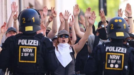 Ausschreitungen in Gelsenkirchen bei Aufmarsch von Rechtsextremen