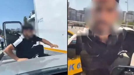 Eyüpsultan’da kadın sürücüye saldıran kamyonet şoförü gözaltına alındı