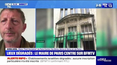 Ariel Weil, maire PS du centre de Paris, témoigne après la dégradation de quatre établissements de la communauté juive
