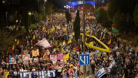 Gaza-Krieg: Großdemonstration in Israel für Gaza-Abkommen