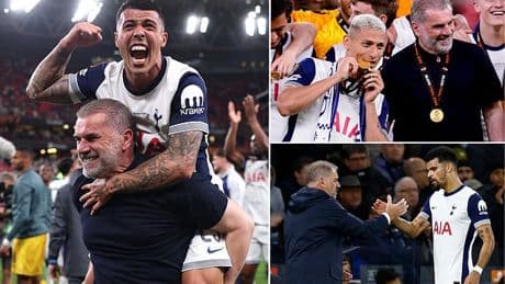 Tottenham players send emotional messages to Ange Postecoglou following his ruthless sacking