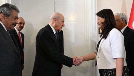 DEM Parti heyetinden Bahçeli'ye ziyaret