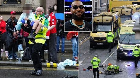 Liverpool part-owner LeBron James slams 'senseless act' at title parade after driver plowed through supporters
