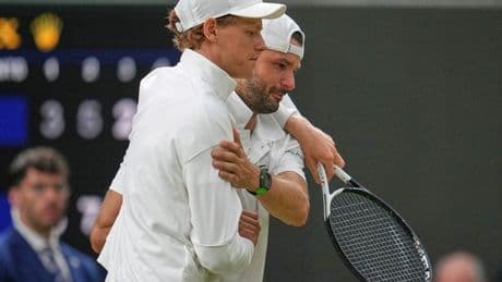 Jannik Sinner gives brutal verdict after Grigor Dimitrov retires in tears at Wimbledon