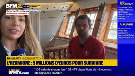 La réplique de la mythique frégate Hermione a besoin de 5 millions d'euros pour survivre