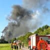Flammen in 65 Metern Höhe: Windrad brennt lichterloh - Feuerwehr kann nur zusehen