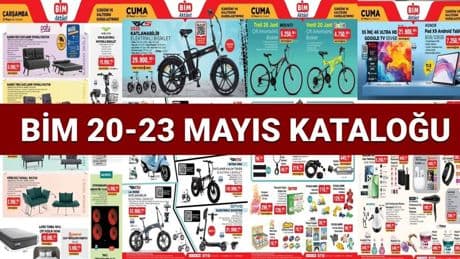 BİM 20-23 Mayıs aktüel kataloğu: Tablet, cep telefonu, televizyon ve mutfak gereçleri, koltuk ve yatak çeşitleri satışa çıkıyor