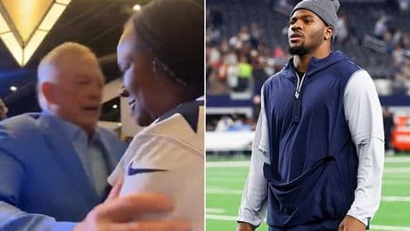 Jerry Jones takes sly dig at Micah Parsons' contract standoff in tense interaction with wantaway NFL star's mom