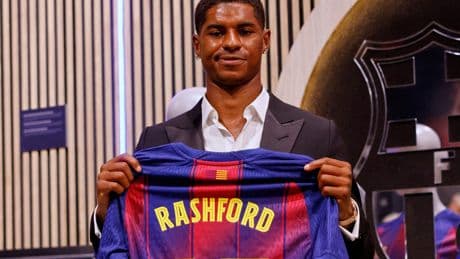 Marcus Rashford makes Barcelona debut during friendly win in Japan